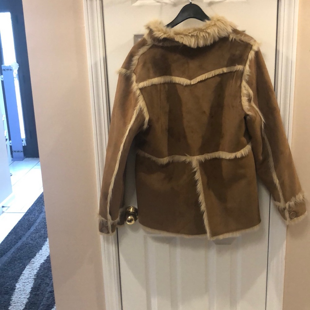 Brown fur coat